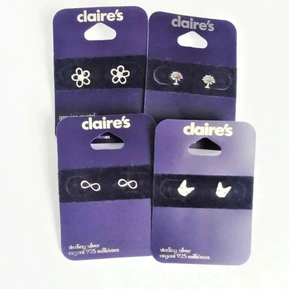 Claire's Lot of 4 Earrings New